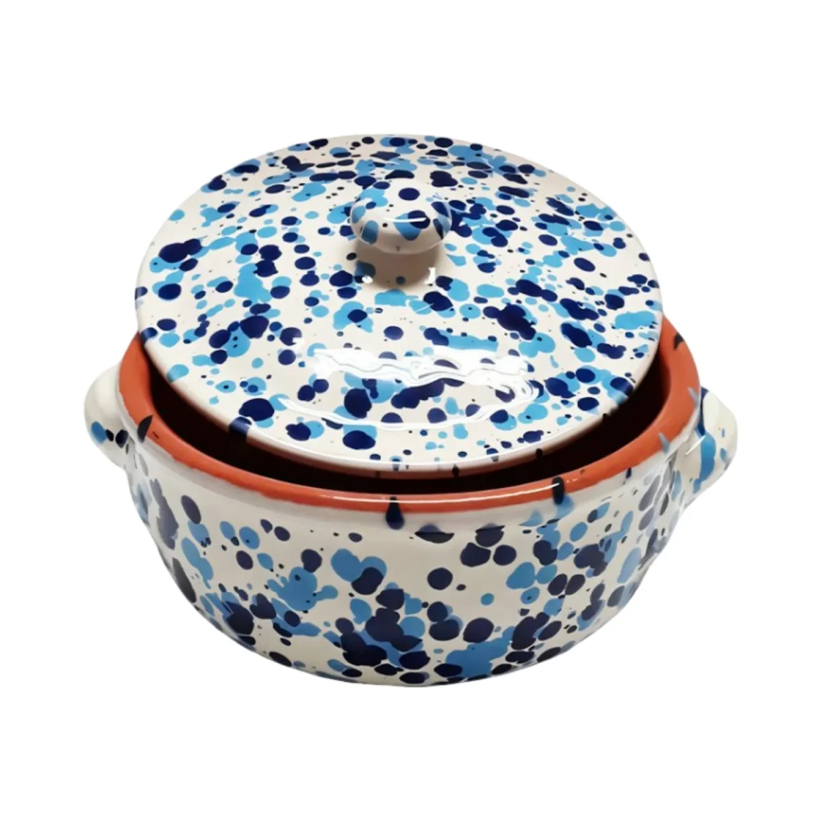 Casseruola in Terracotta con Coperchio Made in Italy - Linea Familia per Cucina Sana - Adatta a Forno e Gas - immagine 5