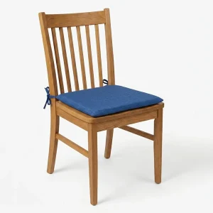 Cuscino Nuvola per Sedie da Interno 38x38x5 cm – 50% Cotone 50% Poliestere, Imbottitura Morbida, Colori Blu o Beige, Made in Italy