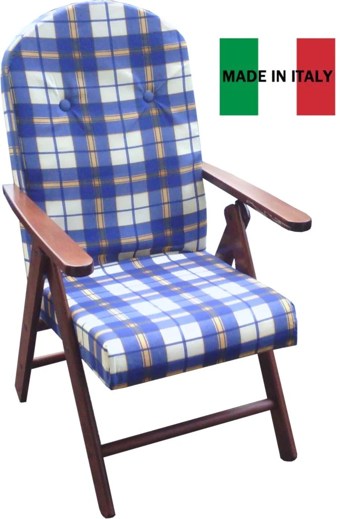 Maslegno Poltrona Amalfi in Legno e Tessuto – Con o Senza Prolunga, Vari Colori, Made in Italy - immagine 4