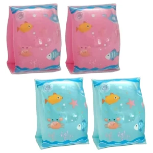 BTX Braccioli Salvagente Ragazzi Bambini Fantasia Mare Gonfiabili per Nuoto Mare Piscina 25x15cm Colori Assortiti