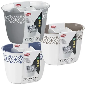 Stefanplast Scolaposate Grande Da Cucina Tosca Portaposate Scola Acqua Posate 4 Separatori