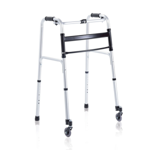 Deambulatore pieghevole Moretti RP734 in alluminio con 2 ruote piroettanti